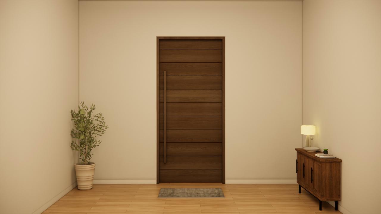 Horizontal Pattern Teak Veneer